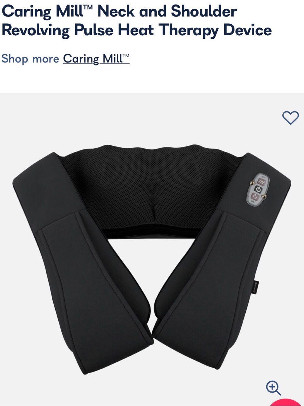 The Caring Mill™ Neck and Shoulder Revolving Pulse Heat Therapy Device